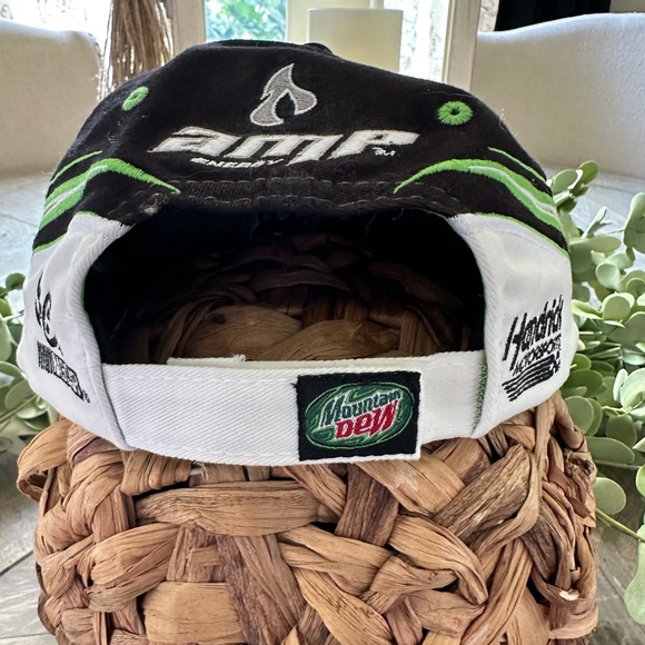 EUC VINTAGE Nascar Hat Cap Strap Back Black Amp Dale Earnhardt Racing Mens 90s - Picture 2 of 8